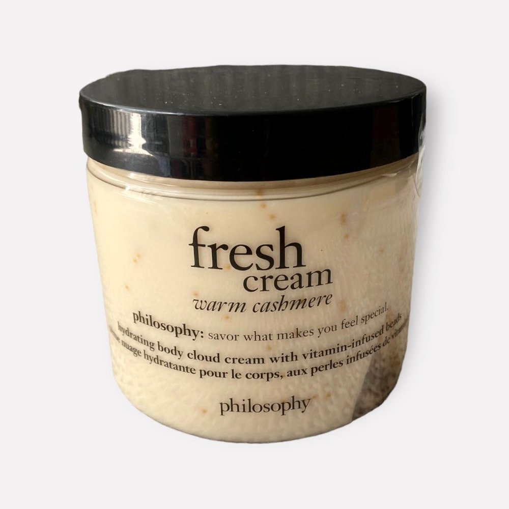 Philosophy Fresh Cream Warm Cashmere Body Lotion Vitamin Infused Beads 16Oz New - Picture 2 of 5